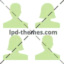 Four people silhouettes on a green background.