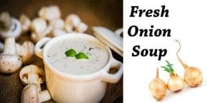 Fresh onion soup recipe from a Southern California plant nursery.