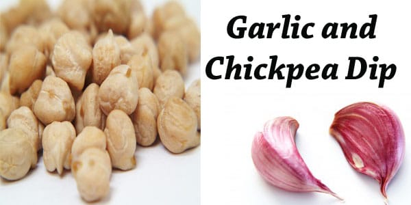 Garlic and chickpea dip from a SoCal garden center.