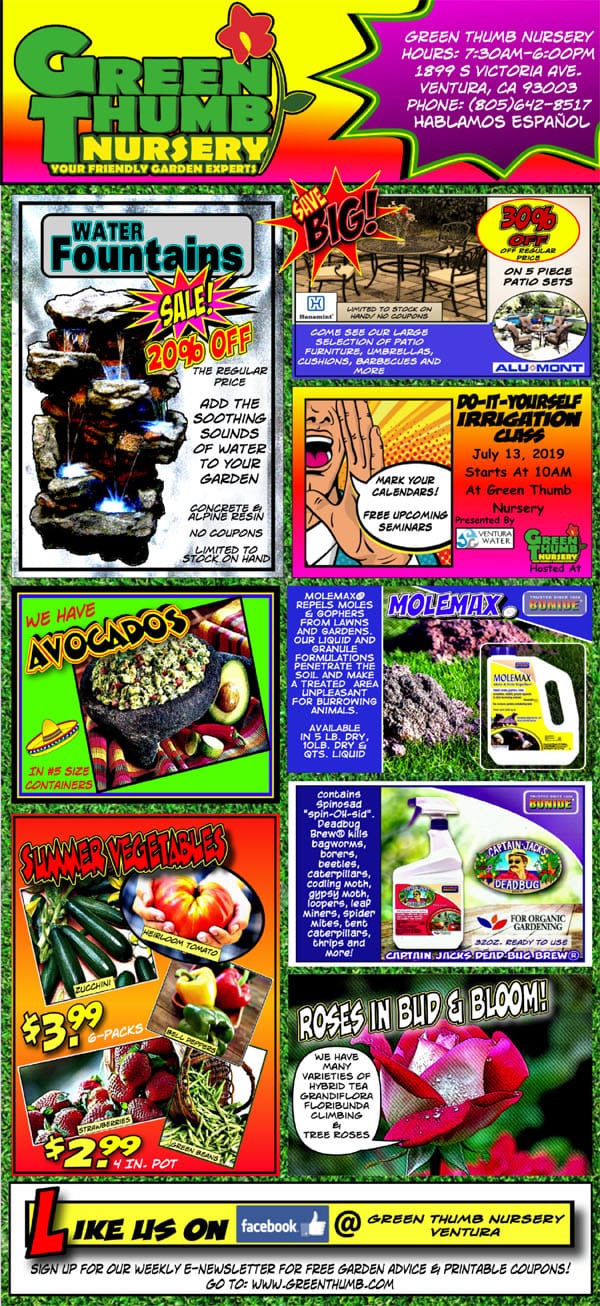 71119 Ad for Ventura Green Thumb Nursery