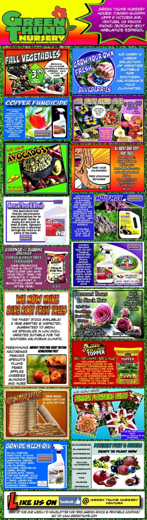 The front page of the Southern California plant nursery's journal.