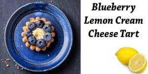 Blueberry lemon cream cheese tart inspired by the bountiful produce from the best nearby garden center and nursery.