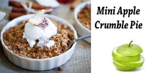 Mini apple crumble pie from a reputable garden center near me.