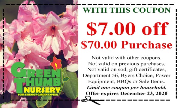 Green Thumb Coupon 12-17-20 - Green Thumb Nursery