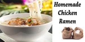 Delicious homemade chicken ramen.