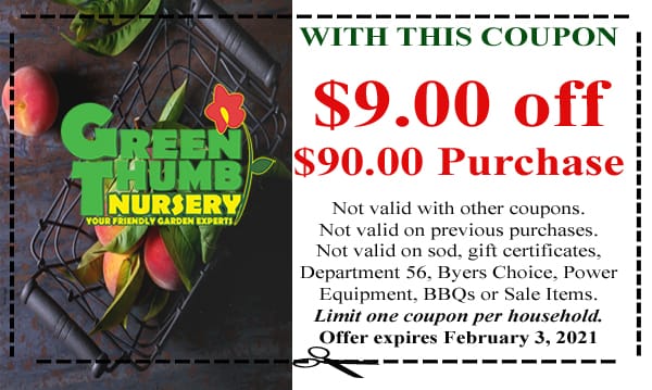 Green Thumb Coupon 1-28-21 - Green Thumb Nursery