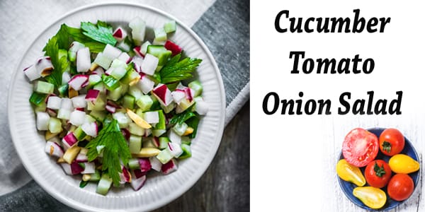 Best garden center near me offering a variety of ingredients for a cucumber tomato onion salad.