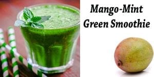 Best garden center near me offering a mango mint green smoothie.