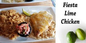 Fiesta lime chicken with rice and guacamole from the best garden center near me, SoCal Garden Center.