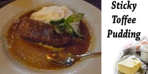 Nursery near me offering the best sticky toffee pudding.