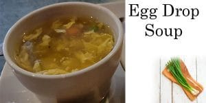 Recipe for egg drop soup.