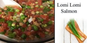 Loni omi salmon in a pot with onions and bell peppers, served at a garden center near me.