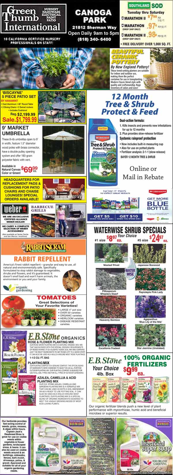 5192022 Ad for Canoga Park Green Thumb Nursery