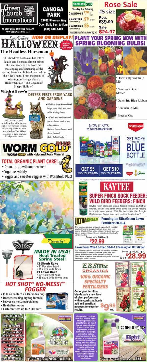 9082022 Ad for Canoga Park Green Thumb Nursery