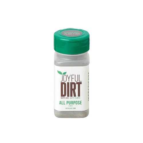 A bottle of yeeli dirt on a black background from one of the best garden nurseries near me.