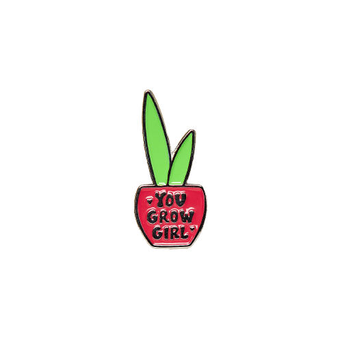 Enamel pin featuring 