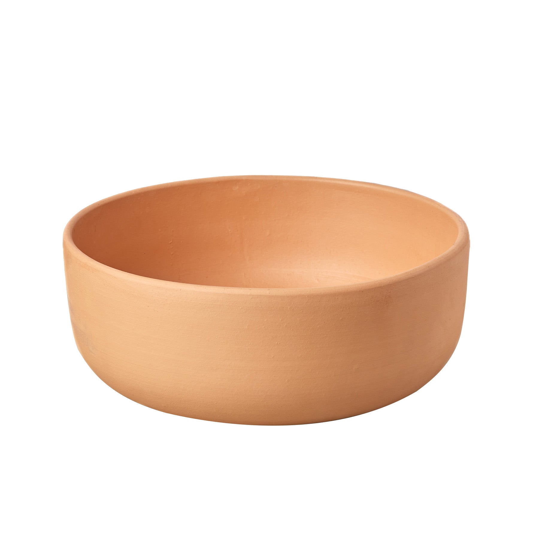 A terracotta bowl on a white background at the best garden nursery near me.