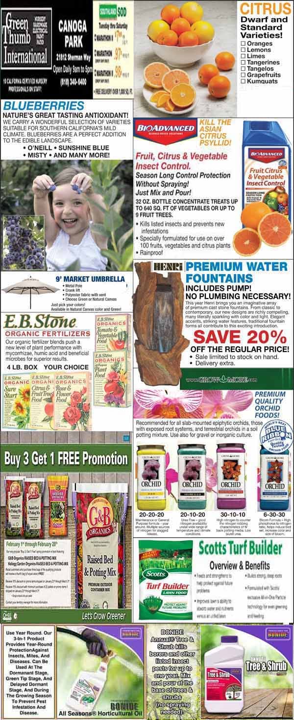 2232023 Ad for Canoga Park Green Thumb Nursery